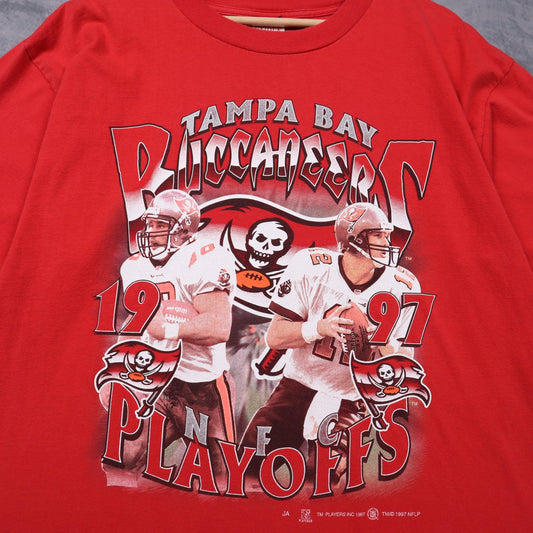 1997 Red Tampa Bay Buccaneers NFC Playoffs Shirt 6560
