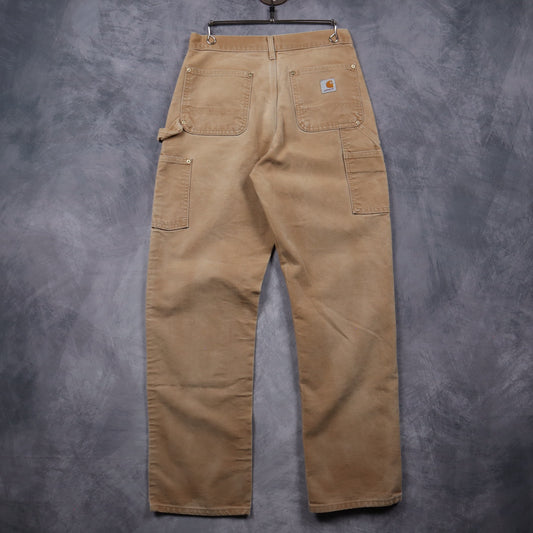 90s Tan Brown Carhartt Double Knee Carpenter Work Pants 5021