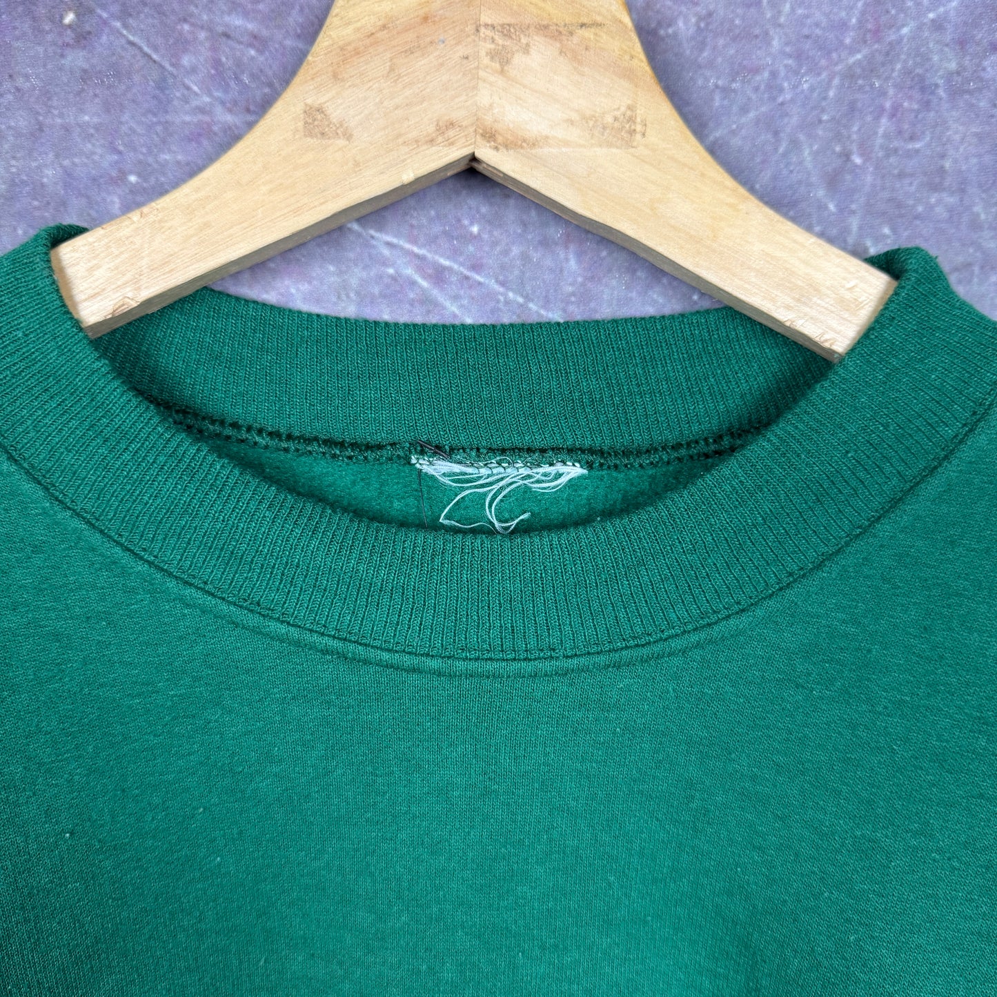 90s Green Blank Essential Crewneck Sweatshirt L 1821