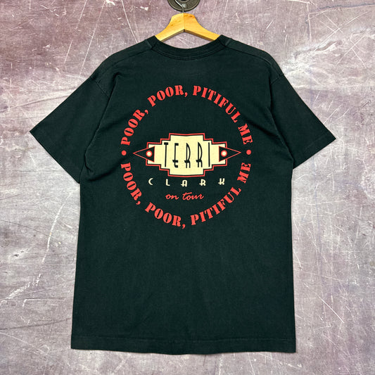 90s Black Terri Clark Poor Poor Pitiful Me Tour Graphic Shirt M 2815