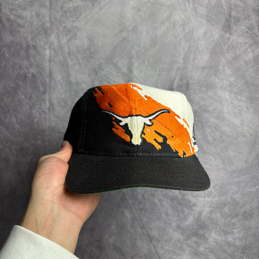 90s Texas Longhorns Logo Athletic Splash Snapback Hat 4624