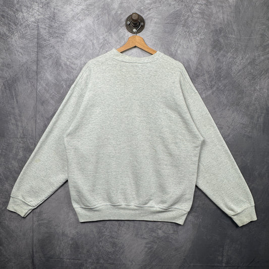90s Grey NHIS Crewneck Sweatshirt 3987