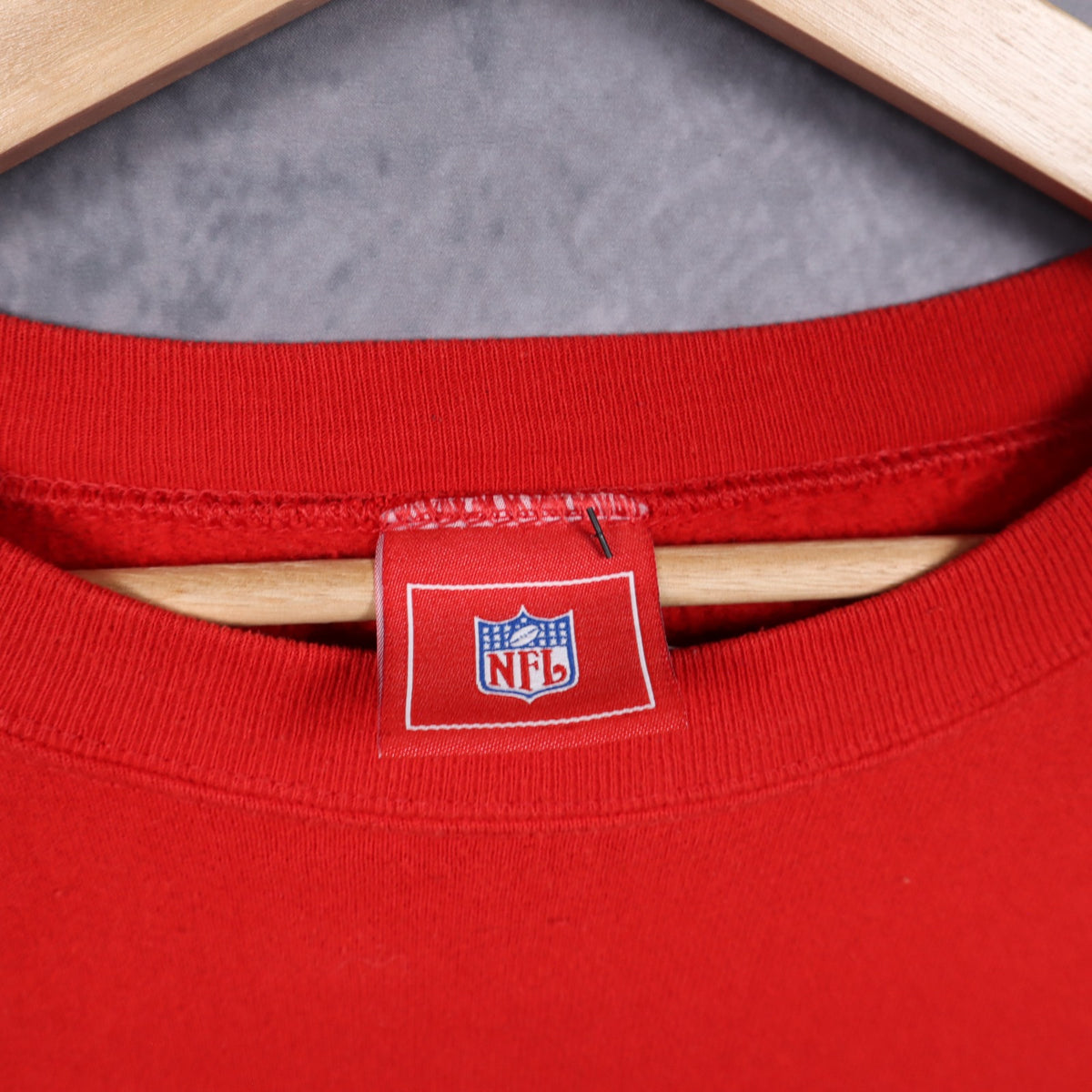 00s Red Tampa Bay Buccaneers Crewneck Sweatshirt 6479