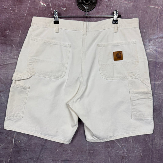 90s White Carhartt Carpenter Shorts 35x8 3514