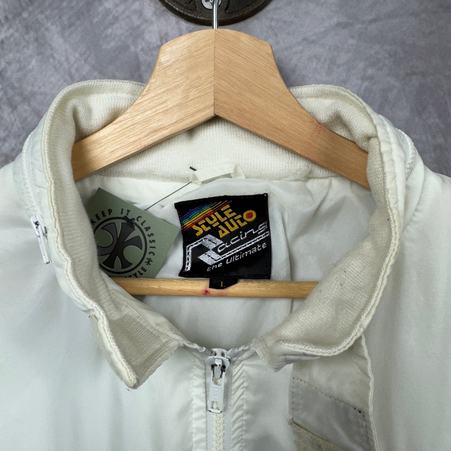 80s White and Blue Ferrari Jacket 4010