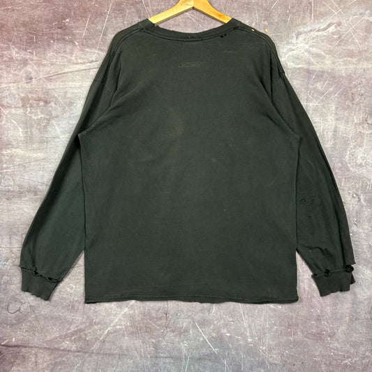 90's Black Reebok Allen Iverson Longsleeve Shirt 3391