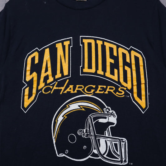 90s Navy Blue San Diego Chargers Shirt 6595