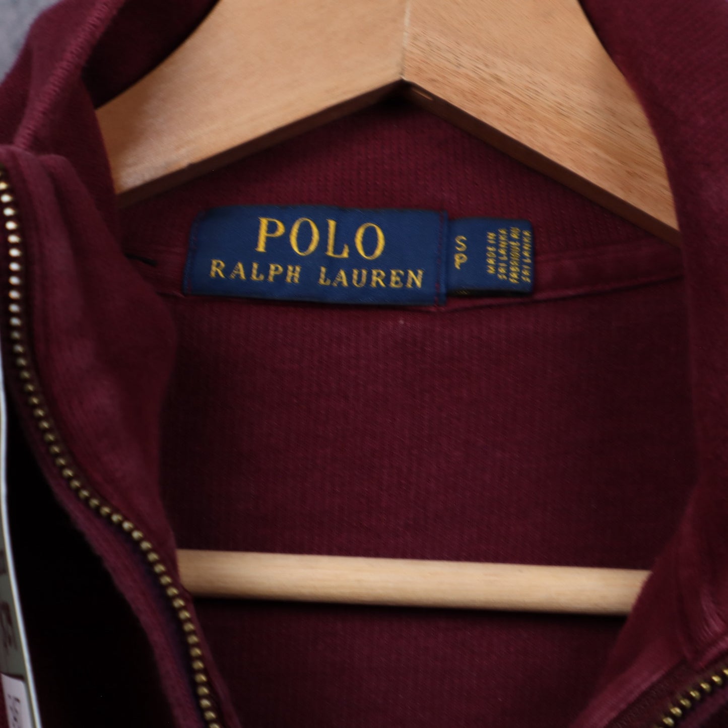 00s Red Polo Ralph Lauren Quarter Zip Sweater 5467