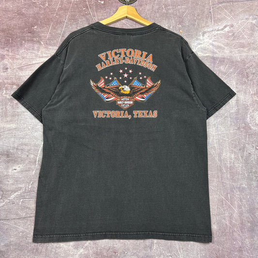 00s Faded Black Harley Davidson Shirt 3152