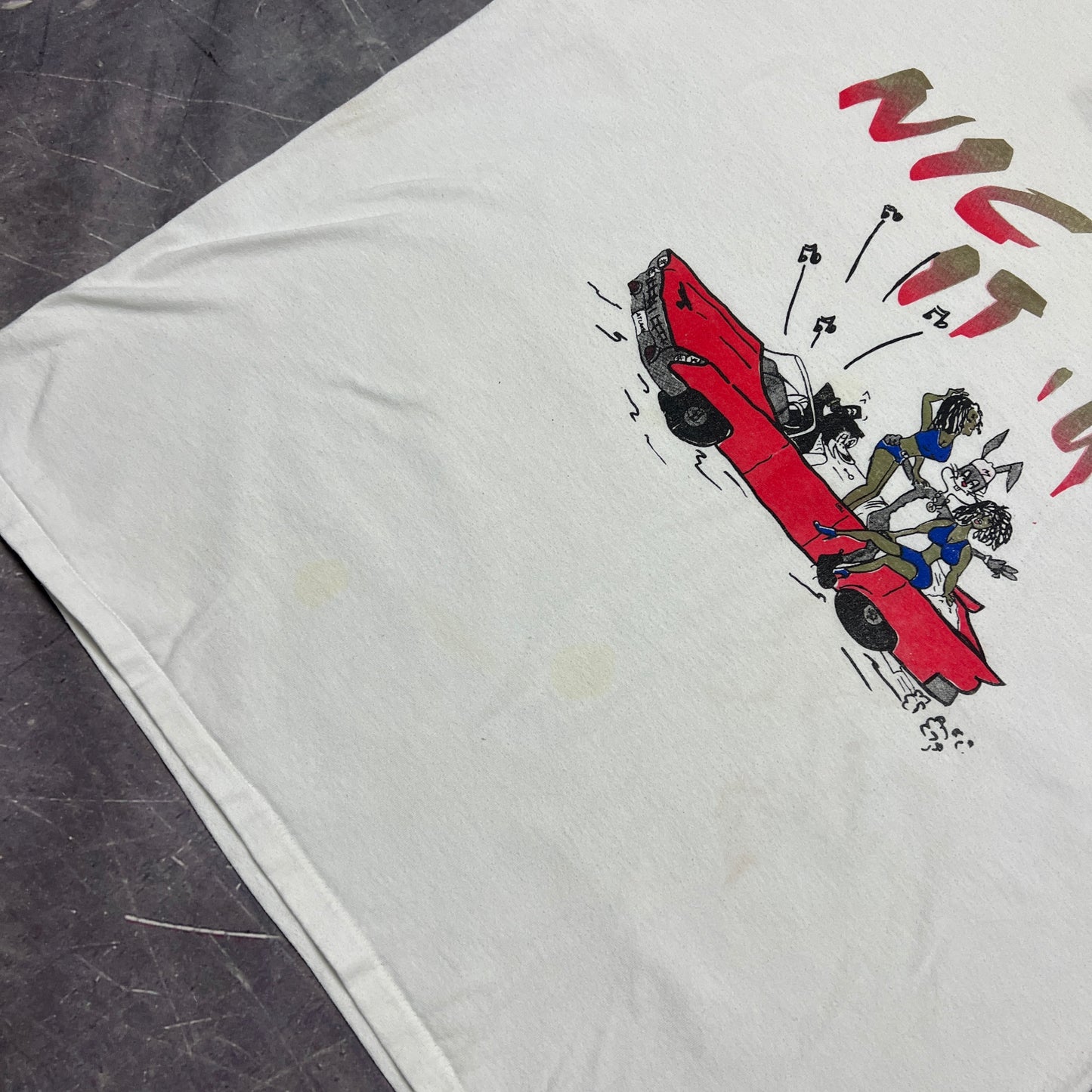 1994 White Freaknic Atlanta Nic It '94 Graphic Shirt XL AG98