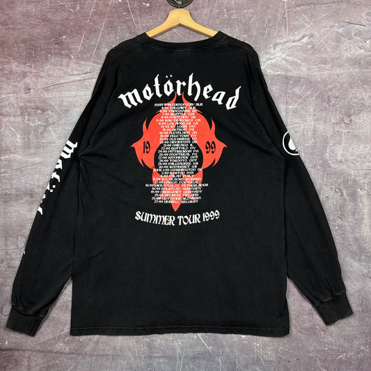1999 Black Motorhead Snake Bite Lobe Summer Tour Graphic Shirt XL H22