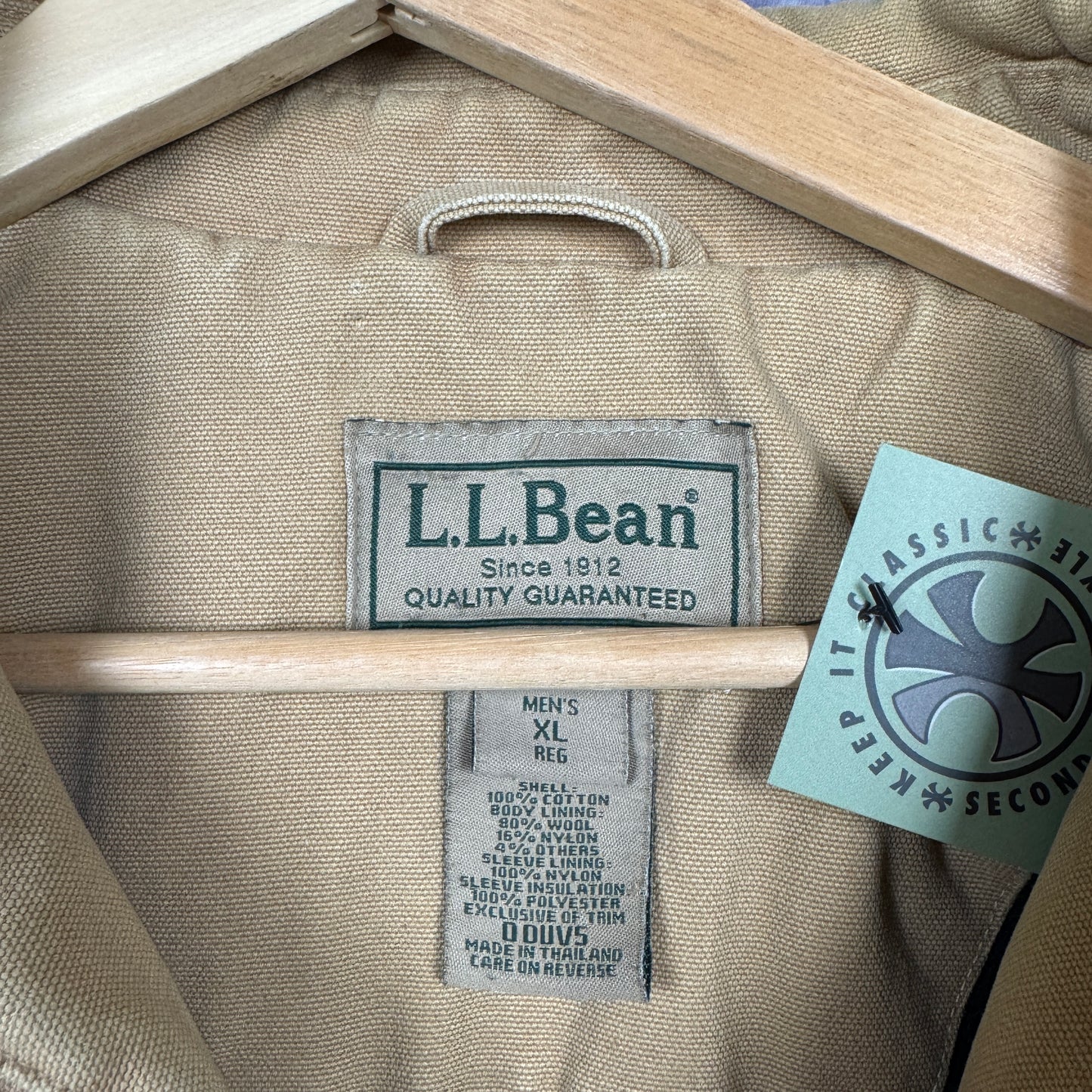 Early 00s Tan Brown Detroit Style L.L. Bean Work Jacket L 0302