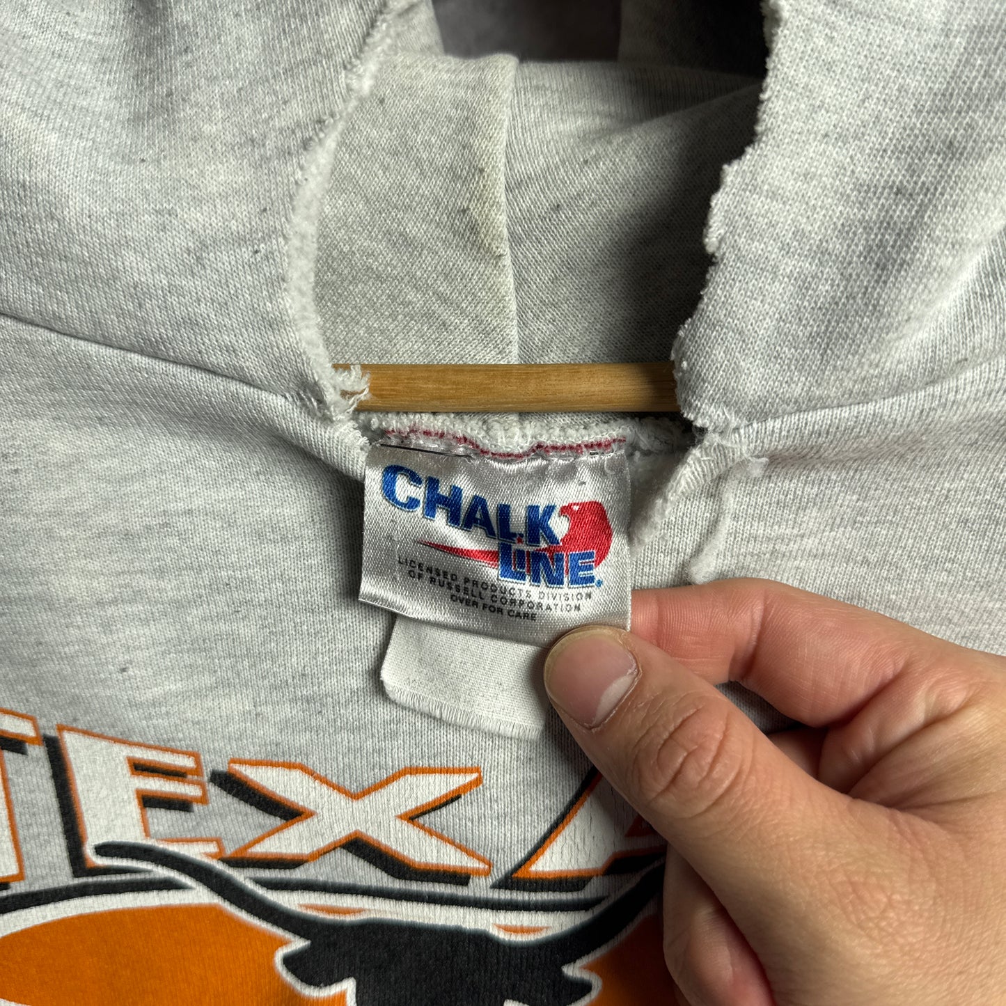 90s Grey Texas Longhorns Hoodie 4431