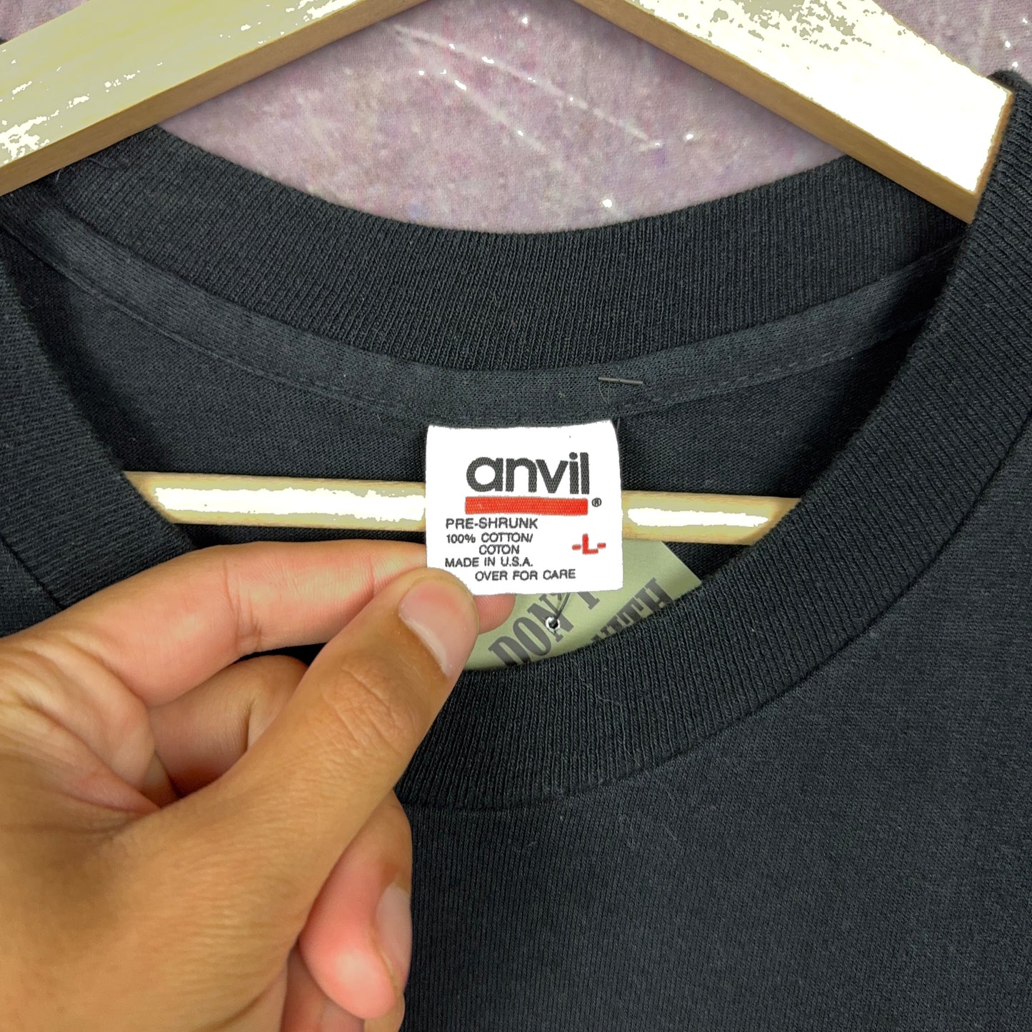 90s Black Trisha Yearwood On Tour Graphic Shirt L 2896