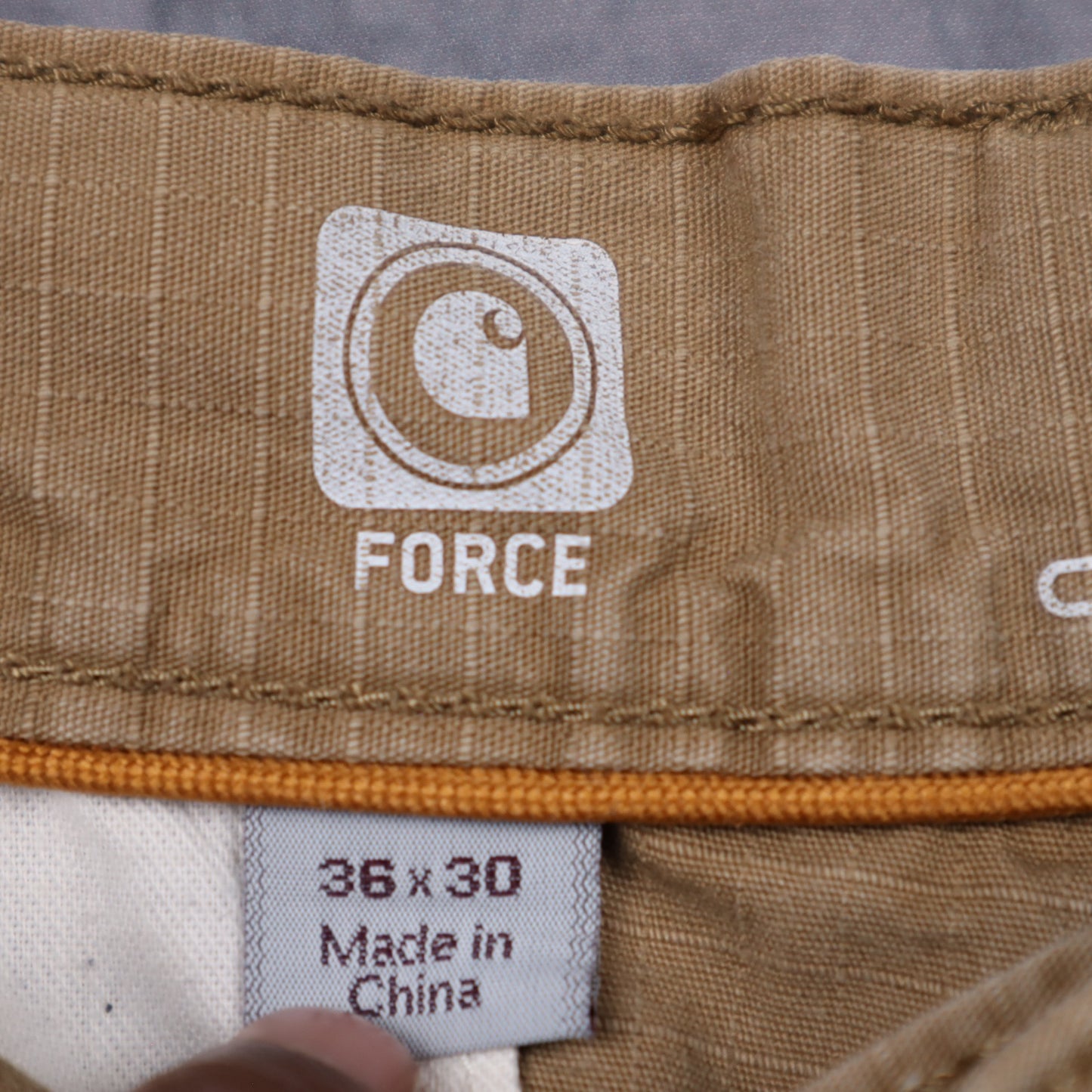 Y2K Tan Carhartt Force Relaxed Fit Ripstop Cargo Shorts 5180