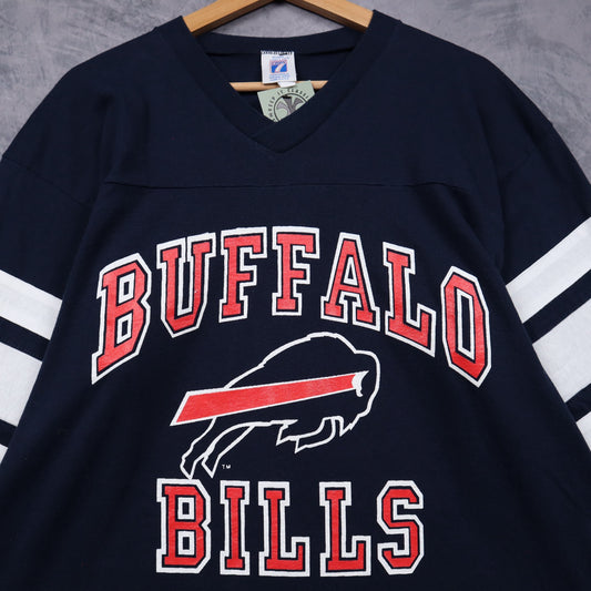 90s Navy Blue Buffalo Bills Jersey Shirt 6602