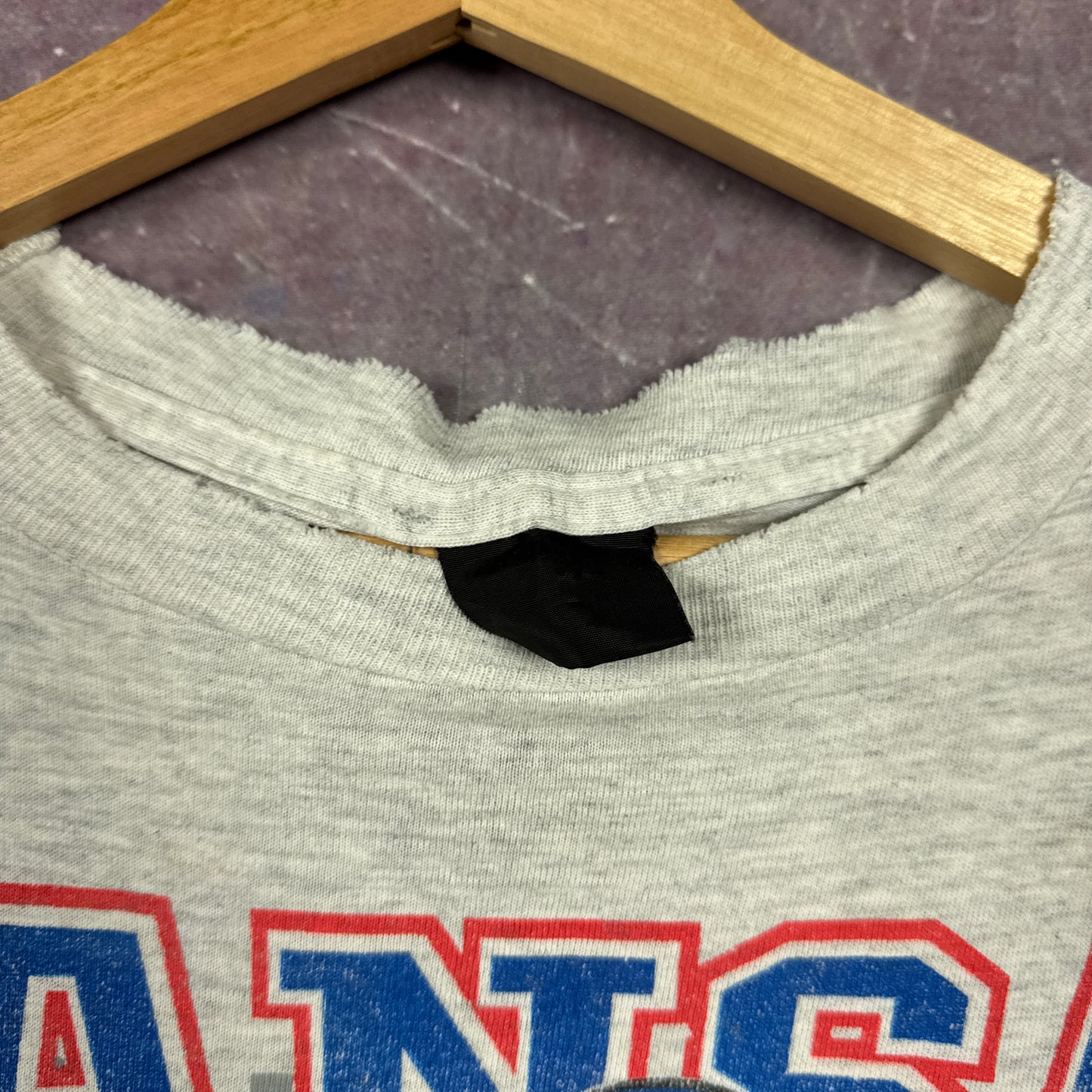 1993 Grey Kansas Looney Tunes Basketball Shirt 3321