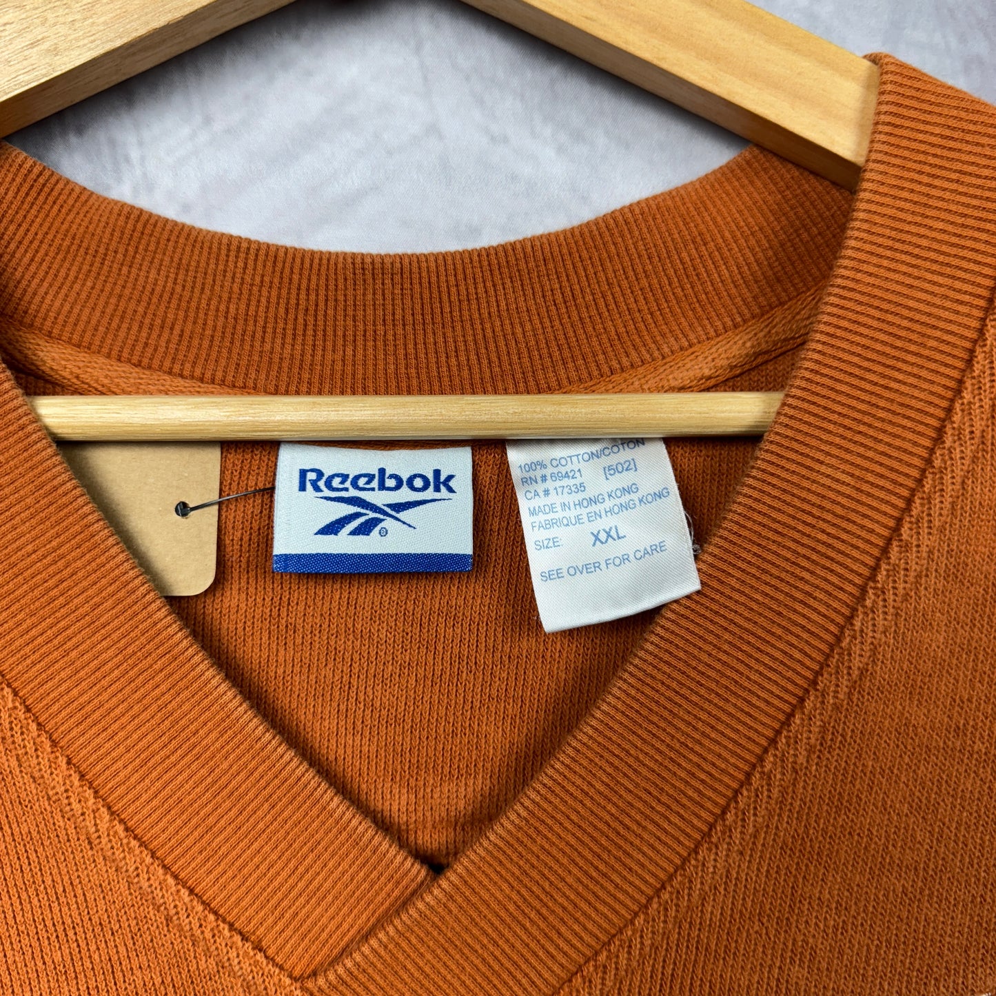90s Orange Texas Longhorns Reebok Sweater Vest 4392