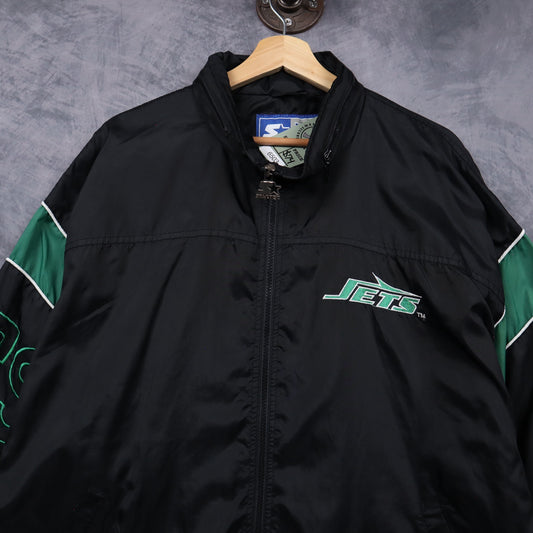 90s Black New York Jets Starter Jacket 6503