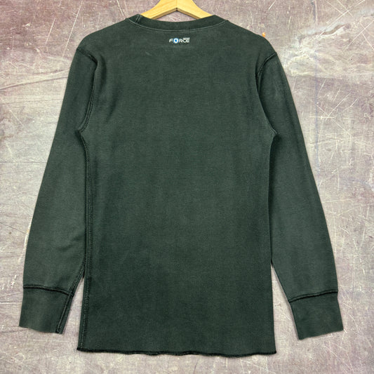 Early 00s Black Carhartt Thermal Long Sleeve Shirt XS 2287