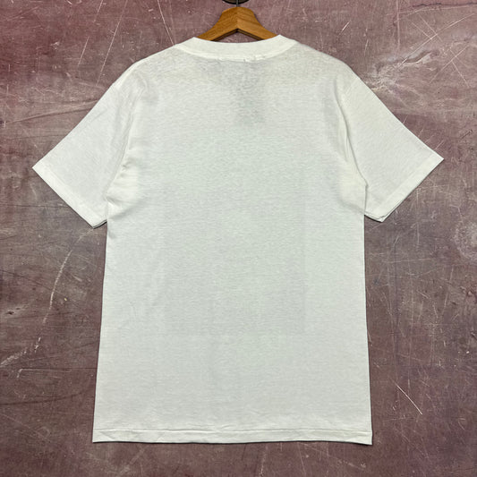 90s White Mona Lisa Art Tee 3824