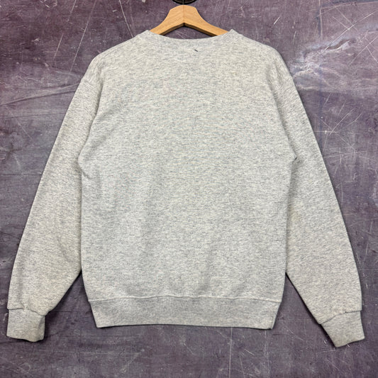 90s Light Gray Siena Indians Logo Graphic Crewneck Sweatshirt S 1777