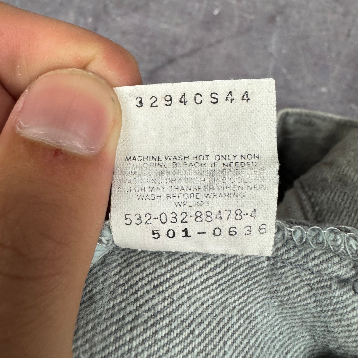 90s Gray Levi's 501 Denim Jeans 30x29.5 0817