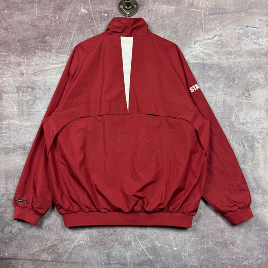 Early 00s Red Nike Stanford Windbreaker Zip Up Jacket XL 2028