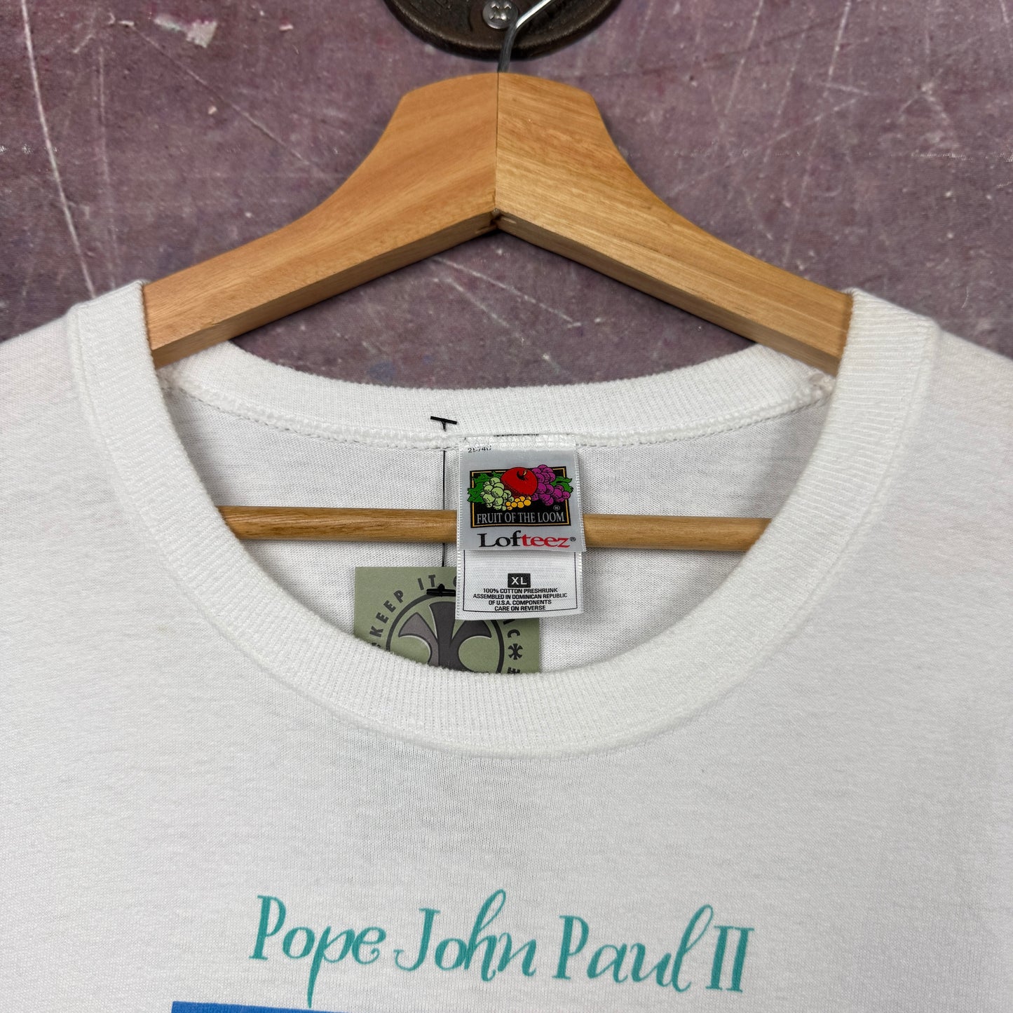 90s White Pope John Paul 2 Shirt 3645