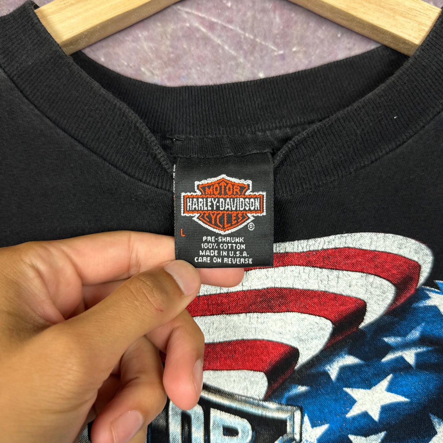 90s Black Harley Davidson Shirt 3176