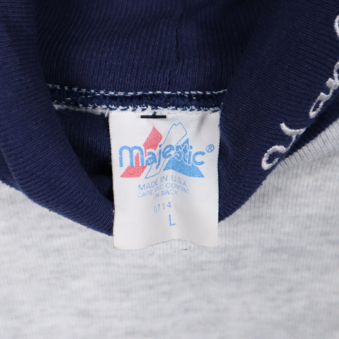 90s Grey New York Yankees Turtleneck Sweatshirt 5102