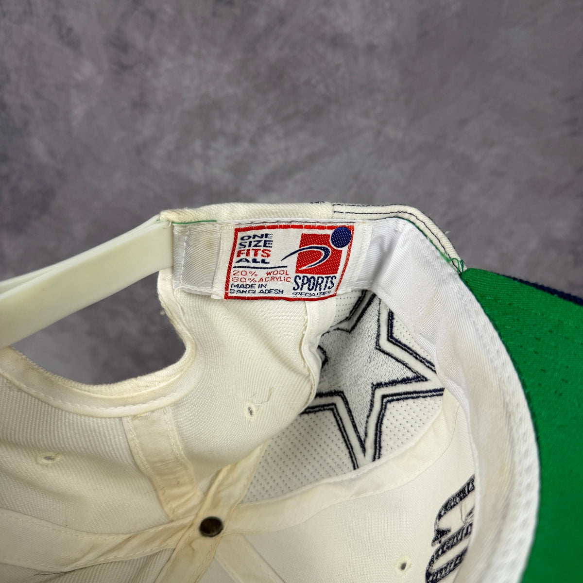 90s Cream Dallas Cowboys Sports Specialties Snapback Hat 6858