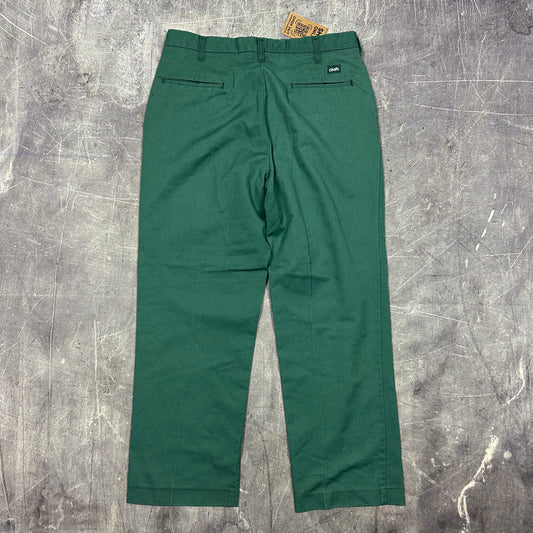 80s Green Cintas Cotton Poly Dickies Style Work Pants 32x28 AI43