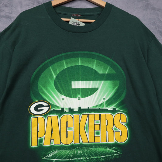 00s Green Green Bay Packers Lambeau Field Shirt 6664