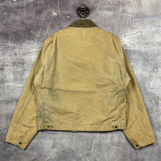 90s Tan Brown Carhartt Blanket Lined Detriot Jacket J97 CML L 0297