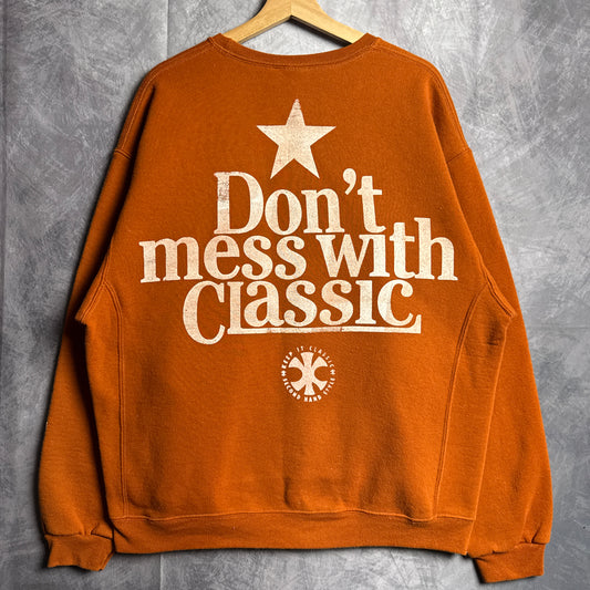 Orange Don’t Mess With Classic Texas Longhorns Crewneck Sweatshirt 4403