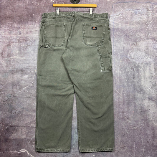 Early 00s Green Dickies Carpenter Work Pants 42x29.5 2129