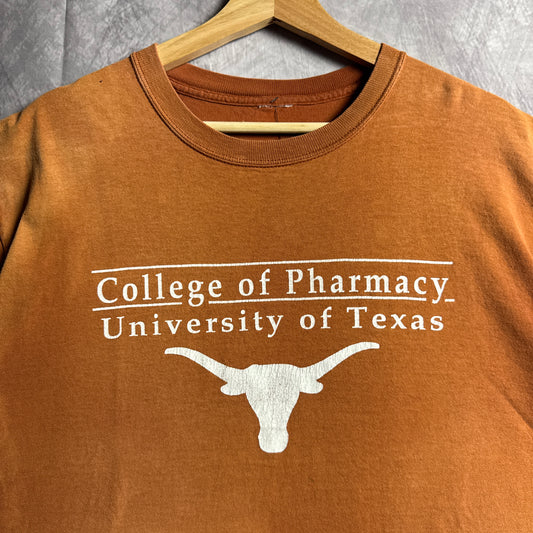00s Orange Texas Longhorns College Of Pharmacy Shirt 4492