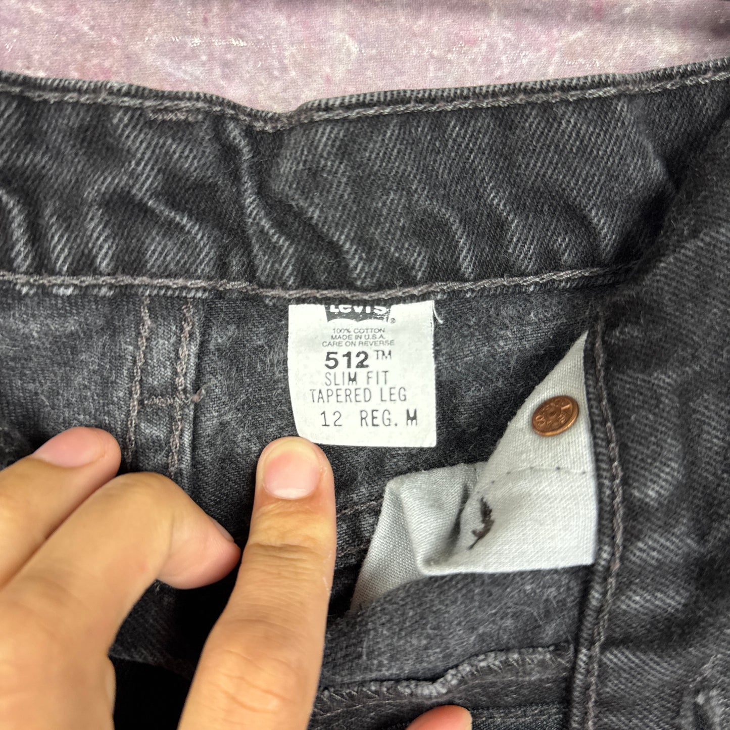 90s Black Levi's 512 Denim Shorts 29x10 2739