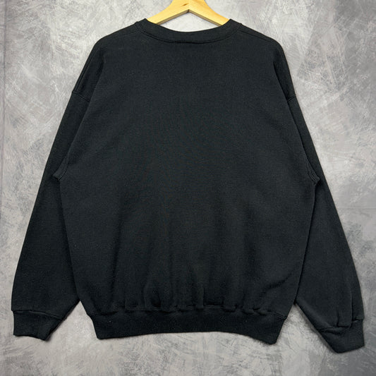 90s Black Texas Longhorns Crewneck Sweatshirt 4389
