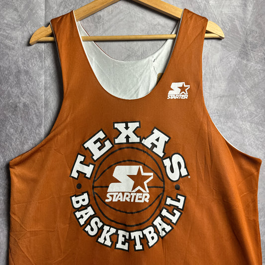 90s Orange Texas Longhorns Basketball Starter Jersey 4612