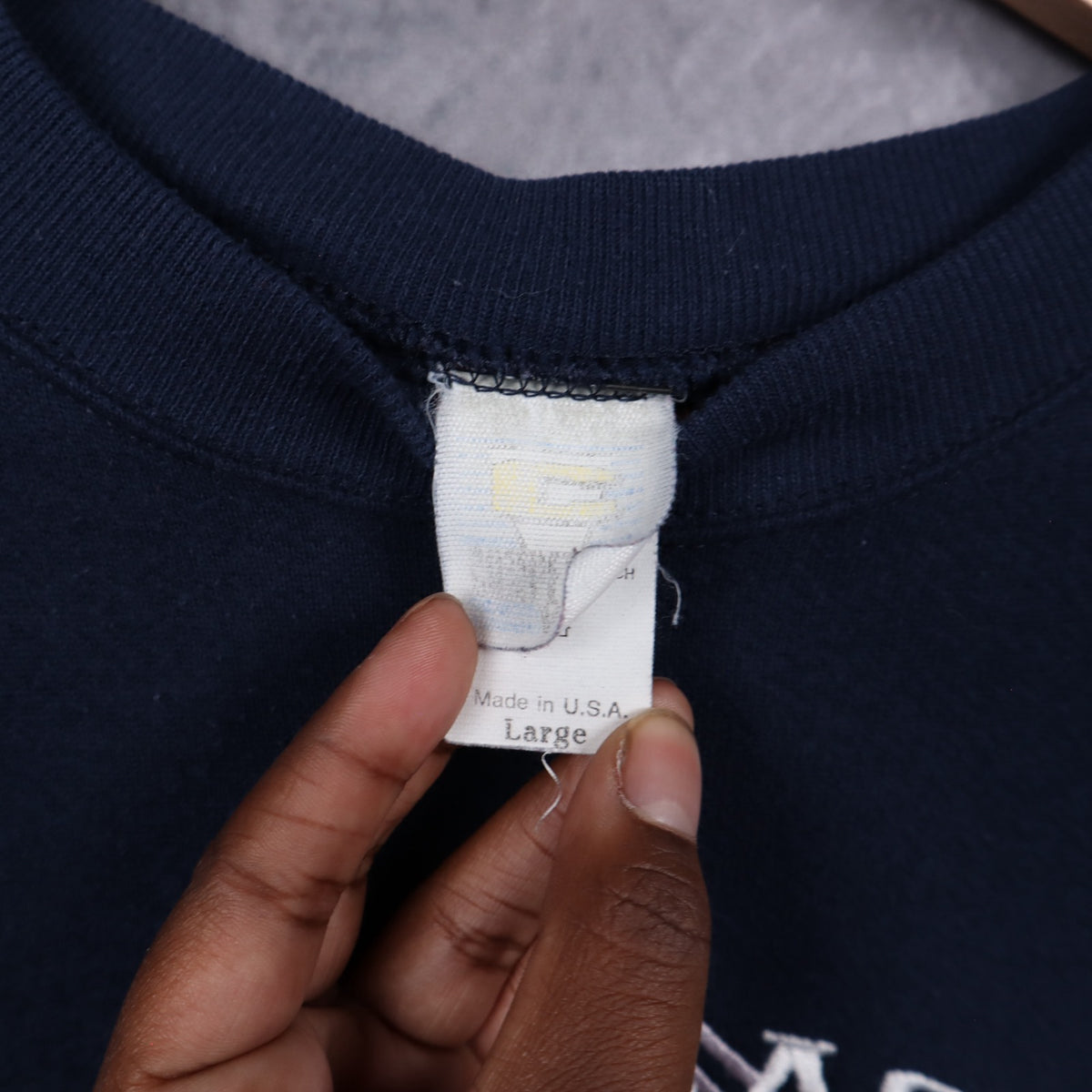 90s Navy Blue Dallas Cowboys Crewneck Sweatshirt 6613