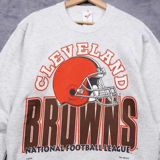 1992 Grey Cleveland Browns Crewneck Sweatshirt 6457