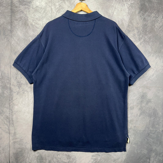 90s Blue Mercedes Benz Polo Shirt 3959