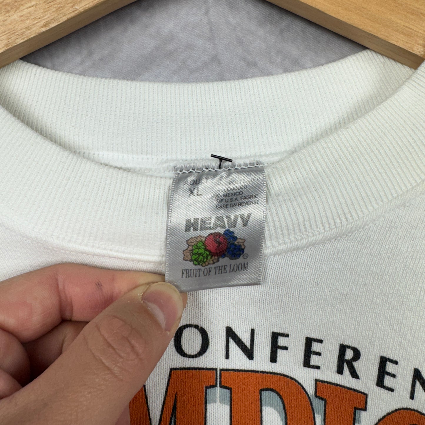 1996 White Big 12 Champions Texas Longhorns Crewneck Sweatshirt 4374