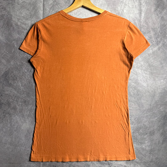 00s Orange Texas Longhorns Peace Shirt 4484