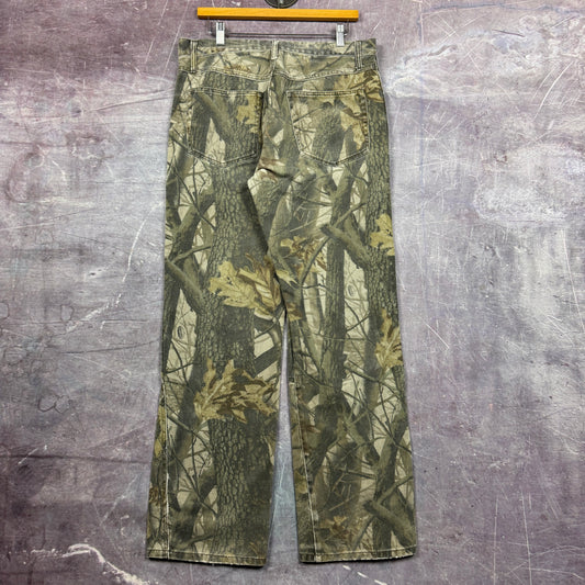Early 00s RealTree Camo Outfitters Ridge Double Knee Work Pants 34x32 2159