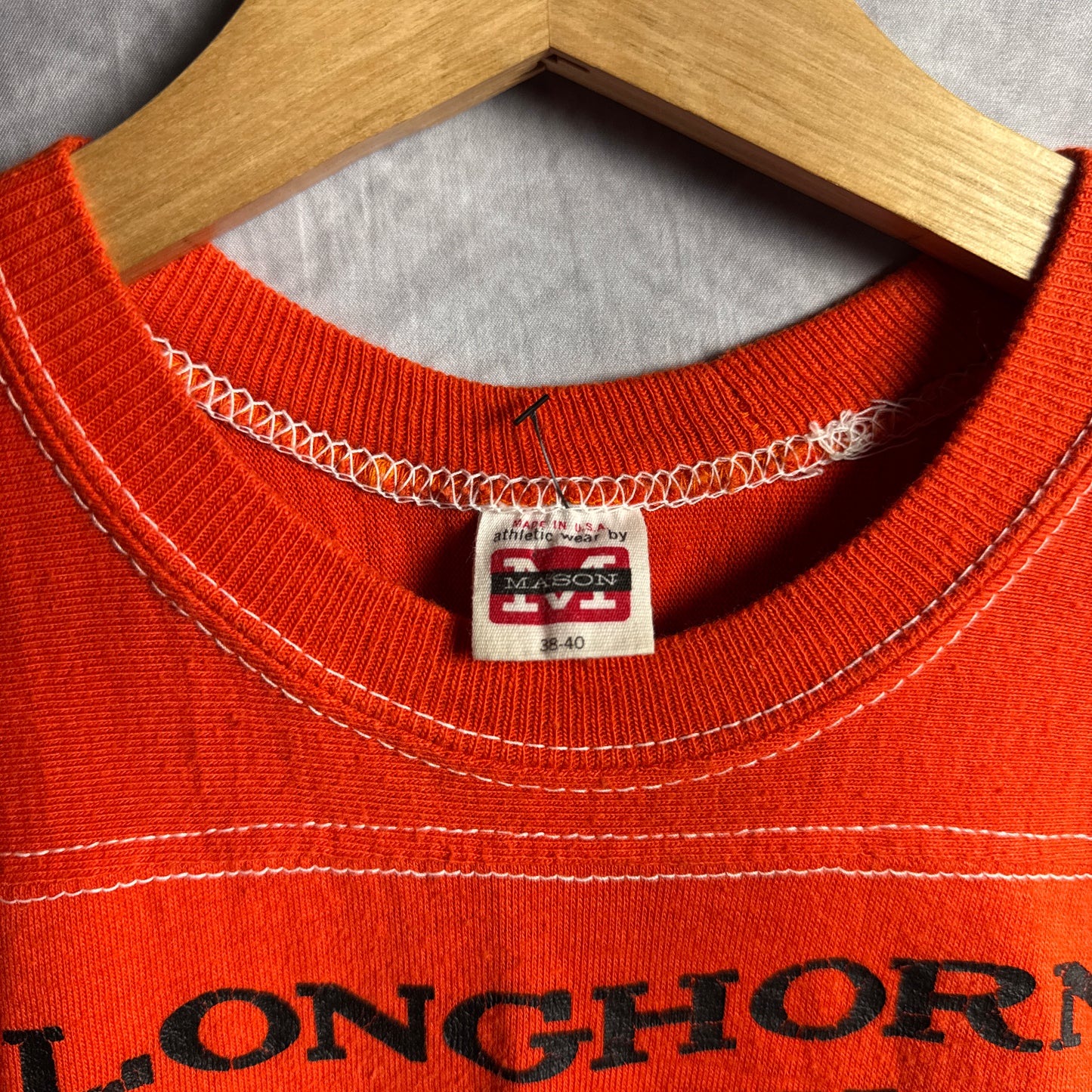 70s Orange Texas Longhorn Chess Club Shirt 4592
