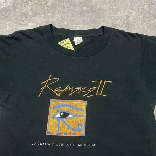 90s Black Jacksonville Art Muesem Ramses II Graphic Shirt M AN77