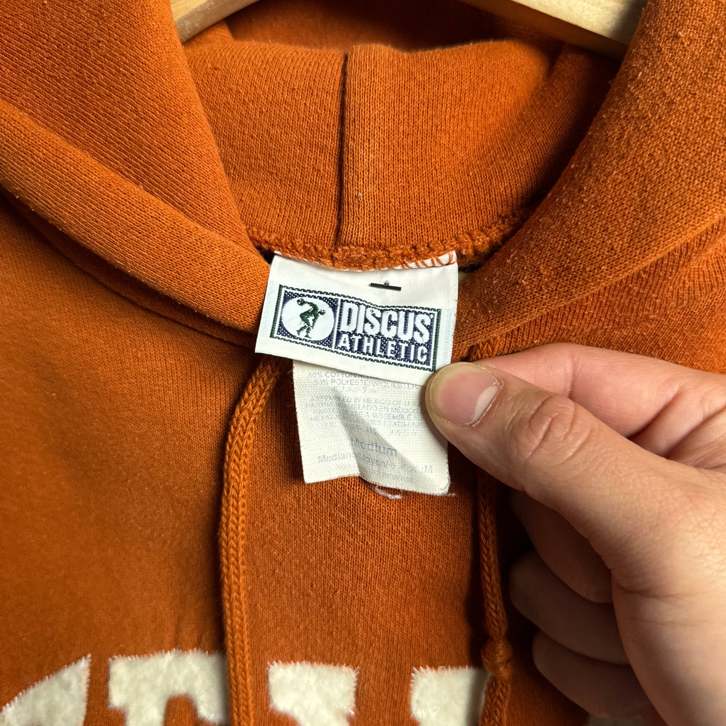 90s Orange Texas Longhorns Hoodie 4416